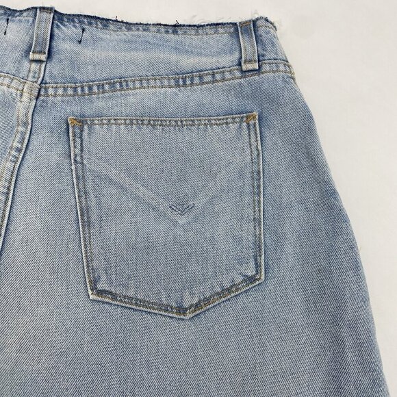 Hudson Denim 26 Distressed Sloane Step Hem Button Fly Light Wash Cutoffs Shorts - Picture 10 of 15